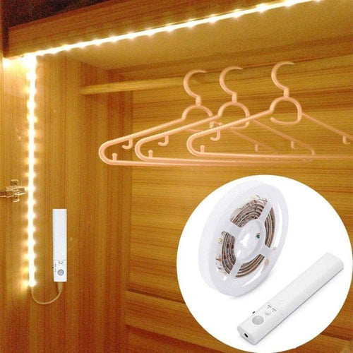 Battery Powered Motion Sensor LED Light Strips - 2 Pack