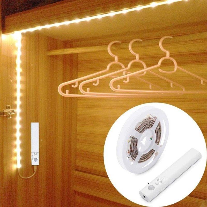 Battery Powered Motion Sensor LED Light Strips - 2 Pack