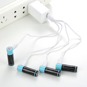 GTF 100% capacity 1.5V 1500mAh AA li-ion Battery 2550mwh li-polymer with USB rechargeable lithium usb battery + USB cable
