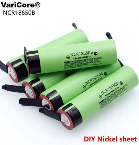 2019 New Original NCR18650B 3.7 v 3400mah 18650 Lithium Rechargeable Battery Welding Nickel Sheet batteries