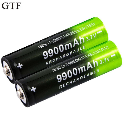 GTF 3.7V 18650 9900mAh Rechargeable Battery High Capacity Li-ion Rechargeable Battery For Flashlight Torch headlamp Battery