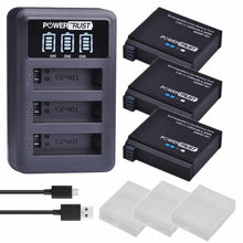 Load image into Gallery viewer, 4Pcs 1680mAh AHDBT-401 Battery for Gopro Hero 4 Battery AHDBT401 AHDBT 401 + LED 3-Port USB Charger For GoPro Hero4 HERO4 Camera