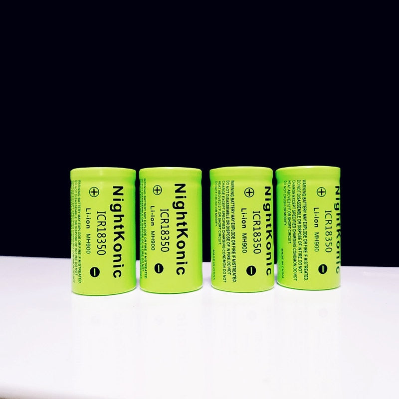 High Quality  Original New Nightkonic ICR 18350 Battery 900mAh 3.7V Li-ion Rechargeable Battery