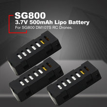 Load image into Gallery viewer, RCTOYCO 3.7V 500mAh 1S Rechargeable Lipo Battery Helicopter Spare Parts Accessories For SG800 DM107S RC Drones