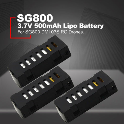 RCTOYCO 3.7V 500mAh 1S Rechargeable Lipo Battery Helicopter Spare Parts Accessories For SG800 DM107S RC Drones