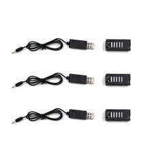 Load image into Gallery viewer, RCTOYCO 3.7V 500mAh 1S Rechargeable Lipo Battery Helicopter Spare Parts Accessories For SG800 DM107S RC Drones
