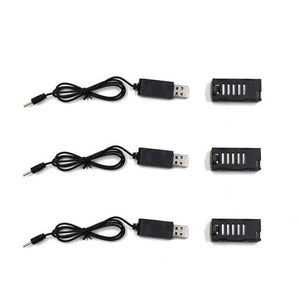 RCTOYCO 3.7V 500mAh 1S Rechargeable Lipo Battery Helicopter Spare Parts Accessories For SG800 DM107S RC Drones