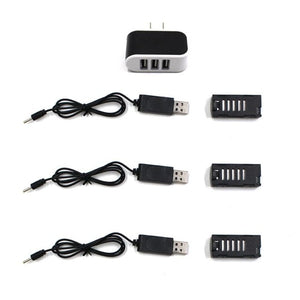 RCTOYCO 3.7V 500mAh 1S Rechargeable Lipo Battery Helicopter Spare Parts Accessories For SG800 DM107S RC Drones
