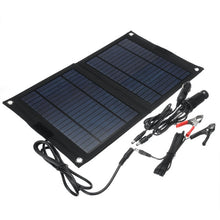 Load image into Gallery viewer, 100W Foldable Solar Panel 12V/5V Portable Battery Charger Dual USB Outdoor Waterproof Power Bank for Phone PC Car RV Boat