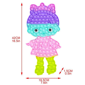 Giant Pops Big Antistress Push  Bubble 10-86cm Fidget Toys Luminous Large Simpl Dimmer Figet Toy Kids Tie Dye Game XXL toy