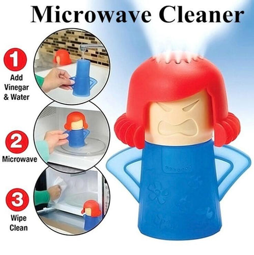 Angry Mama Microwave Cleaner Easily Cleans Microwave Oven Steam Cleaner Appliances for The Kitchen Refrigerator cleaning