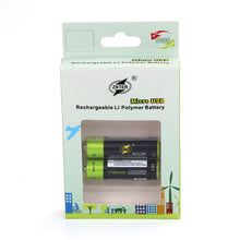 Load image into Gallery viewer, ZNTER 2/4pcs AA Rechargeable Battery 1.5V 1700mAh USB Charging Lithium Battery Bateria with Micro USB Charging Cable