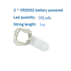Cooper Wire Cabinet Lights 2M 5M 10M LED String Lights Christmas Home Decor Battery Operated Christmas Wedding Lamp Guirlande