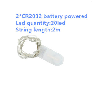 Cooper Wire Cabinet Lights 2M 5M 10M LED String Lights Christmas Home Decor Battery Operated Christmas Wedding Lamp Guirlande