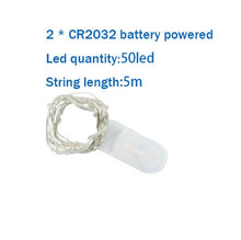 Load image into Gallery viewer, Cooper Wire Cabinet Lights 2M 5M 10M LED String Lights Christmas Home Decor Battery Operated Christmas Wedding Lamp Guirlande