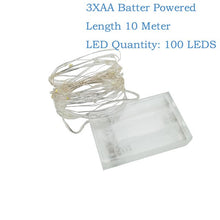 Load image into Gallery viewer, Cooper Wire Cabinet Lights 2M 5M 10M LED String Lights Christmas Home Decor Battery Operated Christmas Wedding Lamp Guirlande